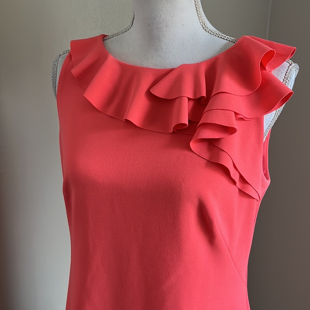 Lauren by Ralph Lauren Women's Ruffled Crepe Dress - Picture 4 of 11